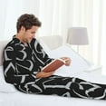 thumbnail image 5 of KLL Numbers Sleepwear Mens Flannel Pajamas,Long Cotton Pj Set, 5 of 7