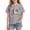 Gray, variant on Nilvkv Boys Summer Shirts, Boys T Shirts, Kids Back to School Print Short Sleeve Cotton Top Casual Unisex White 7-8 Years