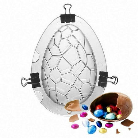 

Dezsed Easter Decorations Clearance 3D Eggs Chocolate Cake Fondant Mould Baking Sugar craft Decorating Mold Tool Multicolor