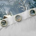 thumbnail image 4 of Feelyou Winter Rustic Cabin Blackout Curtains Set of 2 (52x84 Each), Kawaii Christmas Reindeer Window Curtains, Nature Scenery Curtains and Drapes, Window Curtains Decor, 4 of 6
