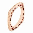 thumbnail image 3 of 925 Sterling Silver Stackable Expressions Polished Pink-plated Princess Square Ring Size: 7; for Adults and Teens; for Women and Men, 3 of 5