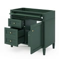 thumbnail image 3 of Miekor Furniture 36" Bathroom Vanity without Top Sink, Modern Bathroom Storage Cabinet with 2 Drawers and a Tip-out Drawer, Solid Wood Frame 86717, 3 of 7