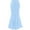 Sky Blue, variant on PRETTYGARDEN Women Fitted Mesh Mermaid Skirt 2025 Spring Summer Casual High Waisted Ruched Maxi Long Bodycon Going Out Skirts