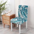 thumbnail image 4 of Decorative Vintage Paisley Bohemian Dining Chair Covers Set of 4 Colorful Floral Ethnic Retro Pattern Washable Polyester Stretch Slipcovers Removable Protector for Farmhouse Kitchen, 4 of 7