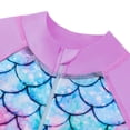 thumbnail image 4 of Girls One-Piece Swimsuit Long-Sleeved Bathing Suit with Zip Sunsuit Sun Protection Rash Guard Swimsuit for Toddler 4-9Y, 4 of 7