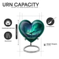 thumbnail image 2 of Yatskia Telescope Northern Lights Urns for Human Ash Adult Female, Small Urns for Human Ashes Keepsake, Mini Urn for Ashes Adult Male , (Heart Pack of 1, 3 Inch), 2 of 8
