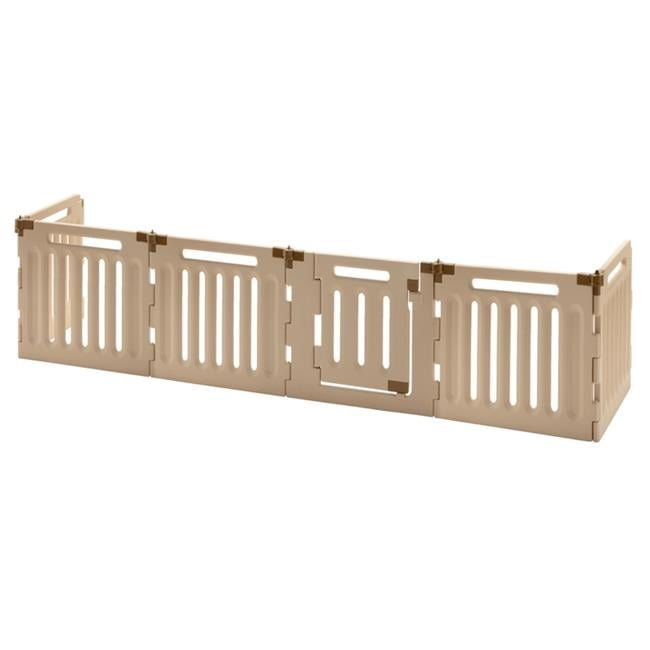 Convertible Indoor-Outdoor Pet Playpen H6 - Soft Tan-Mocha
