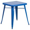 thumbnail image 1 of Mesa cuadrada de metal azul para interiores y exteriores de calidad comercial de 23,75 " Flash Furniture CH-31330-29-BL-GG, 1 of 1
