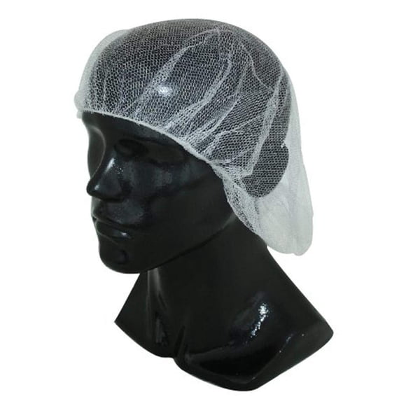 Liberty A1924 Soft Nylon Hairnet with 1/8" Honeycomb Pattern Holes, 24" Diameter, White (Case of 1000)