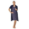 thumbnail image 4 of Aria Short Sleeve Zip Front Robe with pockets, Women's Sizes XS-5X, 4 of 8