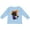 AE-Light Blue, variant on Halloween Cat, Cute Cat, Black Cat, Witch Hat Boys or Girls Long Sleeve Toddler T-Shirt