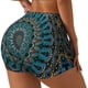 thumbnail image 1 of Fotbe Mandala Shorts Sin Costuras – Shorts Deportivos de Cintura Alta para Mujer, Elásticos para Gimnasio, Yoga, Running o Ciclismo-Small, 1 of 8