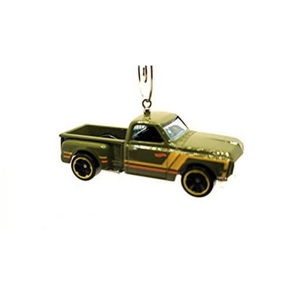 1969 Chevy Pickup Truck Christmas Ornament 1:64 Green