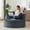 Dark Gray, variant on Kosynda 45" Oversized Round Chaise Longue Chair Indoor with Cushioned Backrest, Modern Cloud Couch Circle Chair with Deep Seat for Living Room, Blue