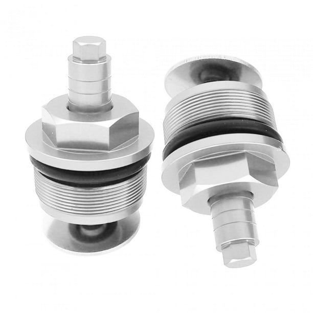 Tornillos amortiguadores de horquilla delantera Zulema 2 piezas alto rendimiento Gw250 plata