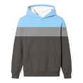 thumbnail image 5 of MexChoioe Boys and Girls Hoodie Hooded Sweatshirt Color‑Blocked Casual Long Sleeve with Pockets Versatile for Back to School and Daily, 5 of 5