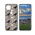 thumbnail image 1 of Compatible with Moto One 5G Ace Phone Case, Magical-black-cats-Witchy-Skulls-2 Case Men Women, Flexible Silicone Shockproof Case for Moto One 5G Ace, 1 of 1