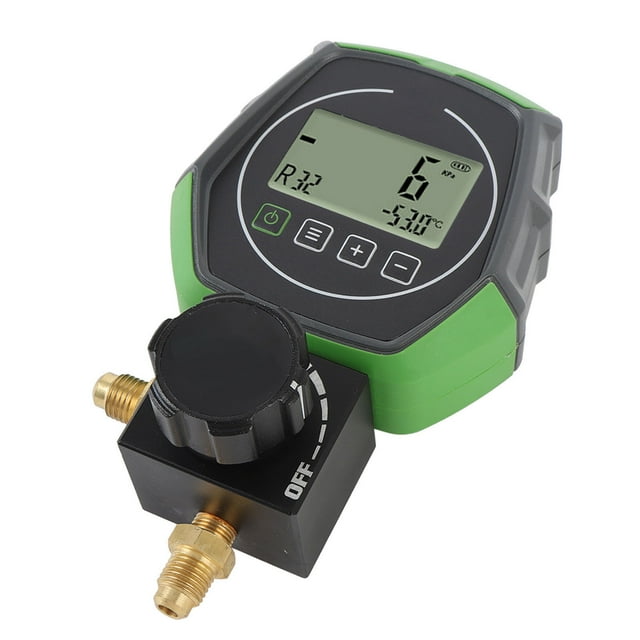 Digital HVAC Gauge, 0-6000KPa Range HVAC Vacuum Gauge HD Viewing Window for Installation