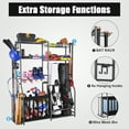 thumbnail image 6 of Mythinglogic Garage Sports Equipment Storage, 2 Golf Bag Storage Rack, Garage Ball Organizer Rack, 6 of 6