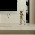 thumbnail image 3 of Escultura de metal de gato con figura de guitarra, regalos para Acción de Gracias, Navidad, manualidades y decoración del hogar, estilo 1, 3 of 5