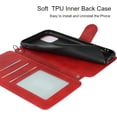 thumbnail image 5 of for iPhone 11 Pro Max Wallet Case with Card Holder Slots,Kickstand Phone Cover Premium Leather Magnetic Closure Slim Flip Shockproof Wrist Strap Case for iPhone 11 Pro Max 6.5",Wine Red, 5 of 14