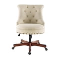thumbnail image 3 of Riverbay Furniture Fabric Beige Office Chair Rectangular Adjustable 35"H Unassembled, 3 of 10