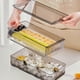 thumbnail image 3 of Refrigerator Drawer Ice Storage Container 32 Grid Ice Cube Mould Box Popsicle Molds Maker Tray, 3 of 5