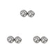thumbnail image 2 of Jumpingount Pendientes redondos Gotas para los oídos brillantes de moda Galvanoplastia fina Clasicos para los oídos Magnífico regalo Boda Blanco Type1 NO1, 2 of 6