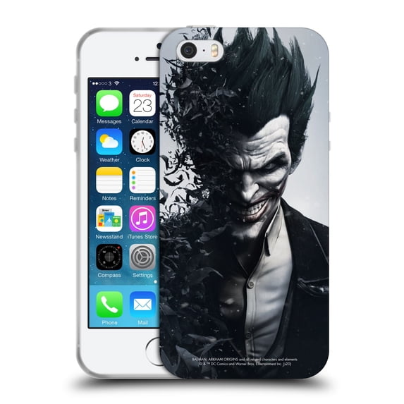 Head Case Designs Officially Licensed Batman Arkham Origins Key Art Joker Soft Gel Case Compatible with Apple iPhone 5 / 5s / iPhone SE 2016