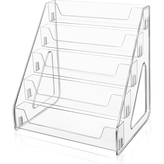 Acrylic Display Stand, 5-Tier Clear Storage Rack, Spice Rack, Ideal for Organizing Cosmetics, Perfumes, Nail Polish, etc.