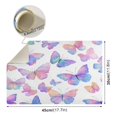 thumbnail image 4 of Qxltty Colorful Butterflies Leather Drying Mat for Kitchen Countertops Coffee Mats Hide Stain Quickly Absorbs Water Tableware Decor, 4 of 6