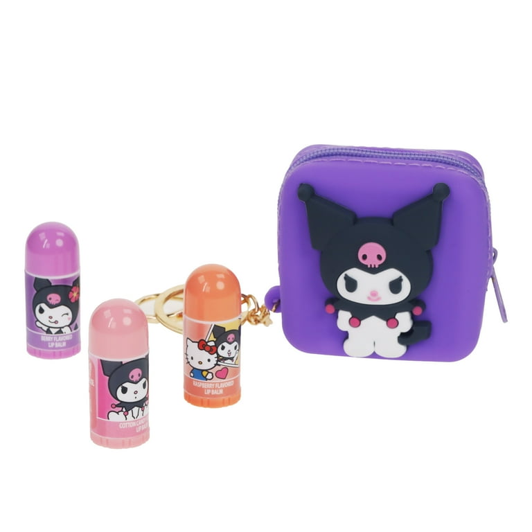 Hello Kitty & Friends 3-Pack Lip Balm Set, Kuromi Silicone