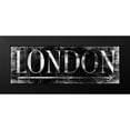 thumbnail image 2 of Grey, Jace 18x9 Black Modern Framed Museum Art Print Titled - LONDON BLACK, 2 of 5