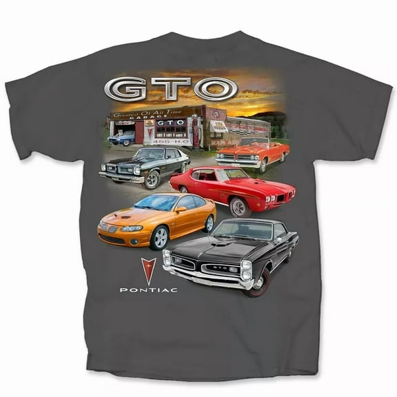 Pontiac GTO Classic Multi Car Garage Adult T-Shirt
