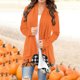 thumbnail image 1 of Puntoco moda mujer camiseta de manga larga frente abierto prendas de vestir exteriores sueltas impresión blusa abrigo tops Halloween Cardigan blusa Puntoco Puntoco-1, 1 of 6