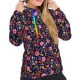 thumbnail image 4 of KLL Dancing Skeletons Floral Garden for Womens Pullover Hoodie with Pocket Hooded Long Sleeve Shirts Sweatshirt for Women-X-Large, 4 of 7