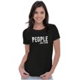 thumbnail image 4 of Funny People Not A Fan Sarcastic Joke Womens Slim Fit Graphic Tee Brisco Brands S, 4 of 6
