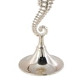 thumbnail image 5 of DecMode 14" x 27" Silver Aluminum Metal Pedestal Sea Horse Accent Table with Tray Top, 1-Piece, 5 of 10