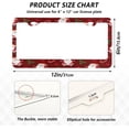 thumbnail image 3 of GZHJMY Christmas Santa Claus License Plate Frames, License Plate Covers, 2 Packs Universal Aluminum Tag Frame with 2 Holes & Screw Caps for Front and Rear Car Tags, Round Hole Decorative, 3 of 7