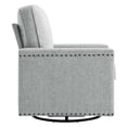 thumbnail image 3 of Modway Ashton Upholstered Fabric Swivel Chair in Light Gray, 3 of 7