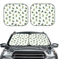 thumbnail image 2 of Balery 2 Piece Cute Avocado Yoga Car Windshield Sun Shade|Foldable Front Windshield Shade for Car Front Window for Most Sedans SUV Truck-Small, 2 of 6