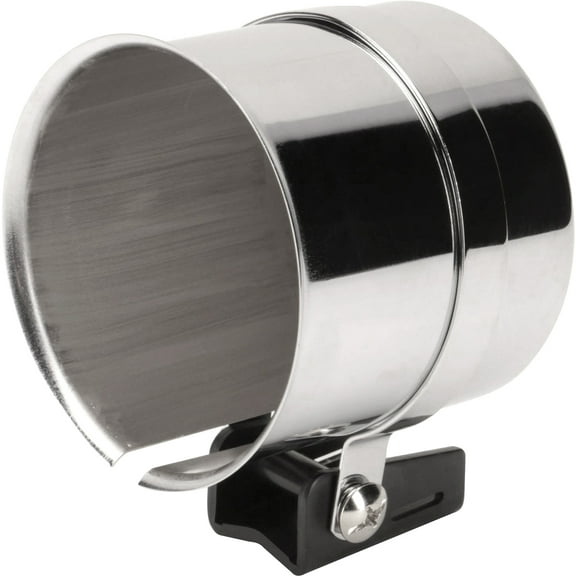 Speedway Motors Chrome Tachometer Mounting Cup for 3-3/8 Inch Gauges Heavy Duty Steel Universal Fit Steering Column or Under Dash Mount Bracket Included