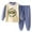A234-Blue, variant on UAYOTSE Toddler Boys Pajamas & Dailywear Set Spring Outfits Contrast Color Sweatshirts and Pants Spring Set 2PC Long Sleeve Pajamas Set,Sizes 6-12 Months