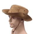 thumbnail image 2 of NMMUED Sun Hats for Men Women Bucket Hat Upf 50+ Boonie Hat Foldable Uv Protection Hiking Beach Fishing Summer Safari Orange One Size, 2 of 3