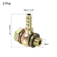 thumbnail image 2 of Unique Bargains 6mm Barb M8x1 Male Thread Hose Pipe Fitting Elbow Carbon Steel Adapter 2 Pack, 2 of 5