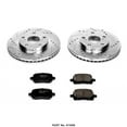 thumbnail image 1 of Power Stop K1058 Brake Kit 1-Click Brake Kit Carbon Fiber Ceramic Brake Pads; 10.83 Inch Silver Zinc Plated Cross-Drilled And Slotted Rotor; With Rotor/ Brake Pad/ Hardware, 1 of 1