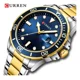 thumbnail image 1 of Relojes Impermeables Con Calendario De Cuarzo Curren Color del bisel Golden Bkue, 1 of 3
