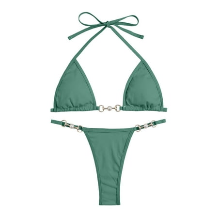 Wijhcboe Women s Solid Multicolor Swim Suit Tops Juniors Two Piece Swimsuit Tobikini Swimming Bra for Women with Removable Pads Supportive Bikini Tops for Large Bust No Underwire