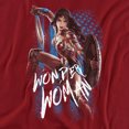 thumbnail image 2 of Wonder Woman Movie American Hero Women's T Shirt, Cardinal, Small, 2 of 6