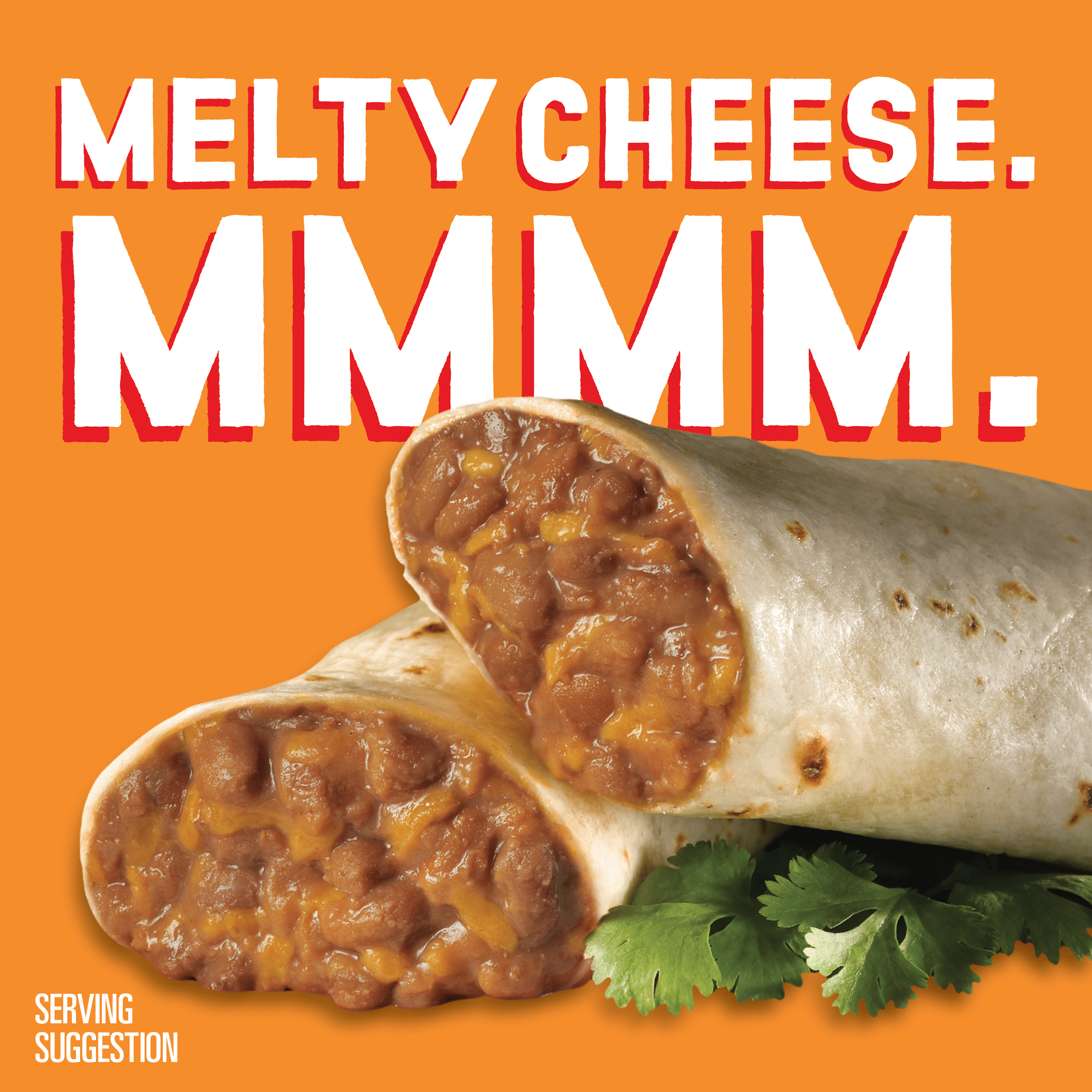 El Monterey Bean & Cheese Burritos, 32 oz, 8 Count (Frozen)